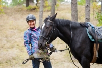 One of our most beautiful equestrian horseback riding trips in golden autumn