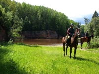 Take a part of Adventure and book this <a href="http://www.adventureride.eu/en/select-dates/through_the_rivers_of_gauja_national_park/">horseback riding vacation</a> in Gauja national park